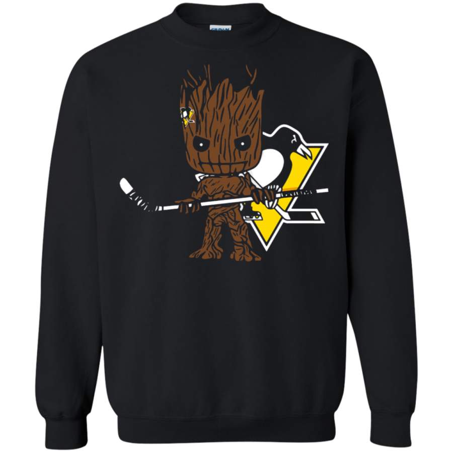 AGR Groot I Am Ice Hockey Player Team Pittsburgh Penguins Sweatshirt