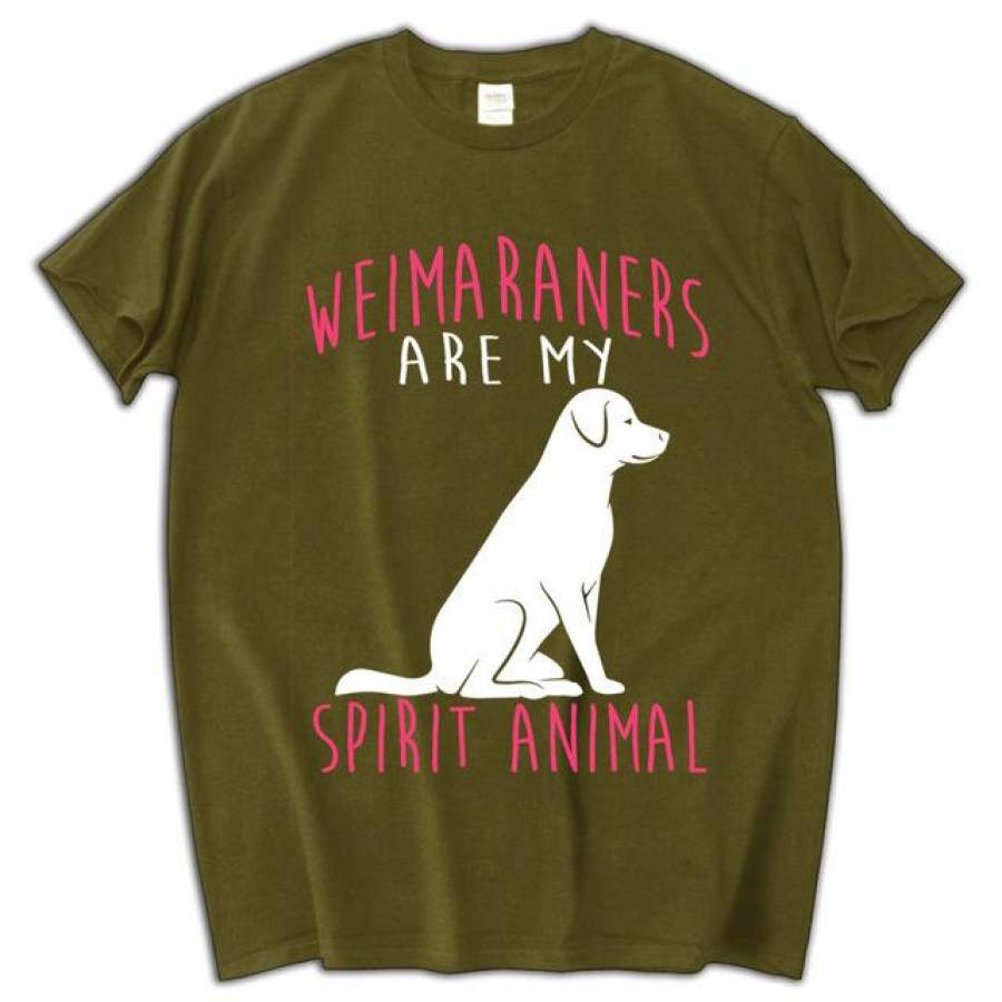 Weimaraners Are My Spirit Animal men pattern t shirt fashion men t-shirt cotton dog lover t shirt