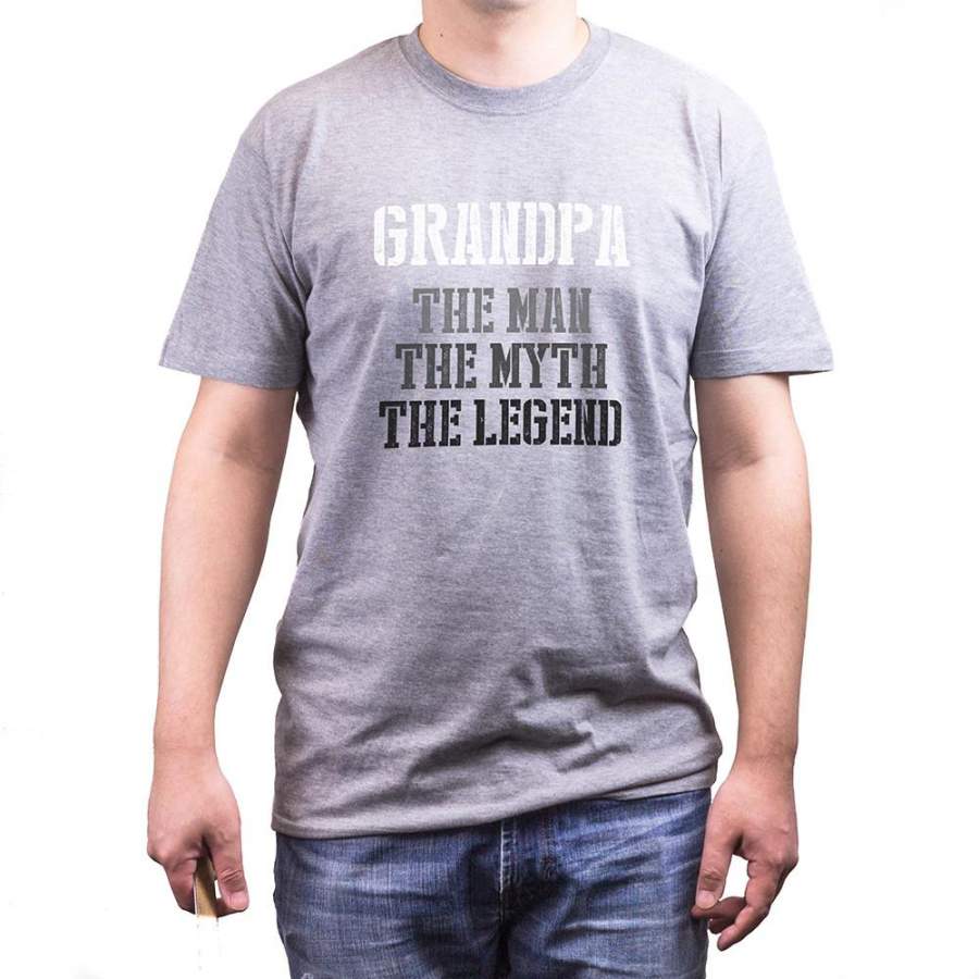 Grandpa Man Myth Legend Grey T-shirts