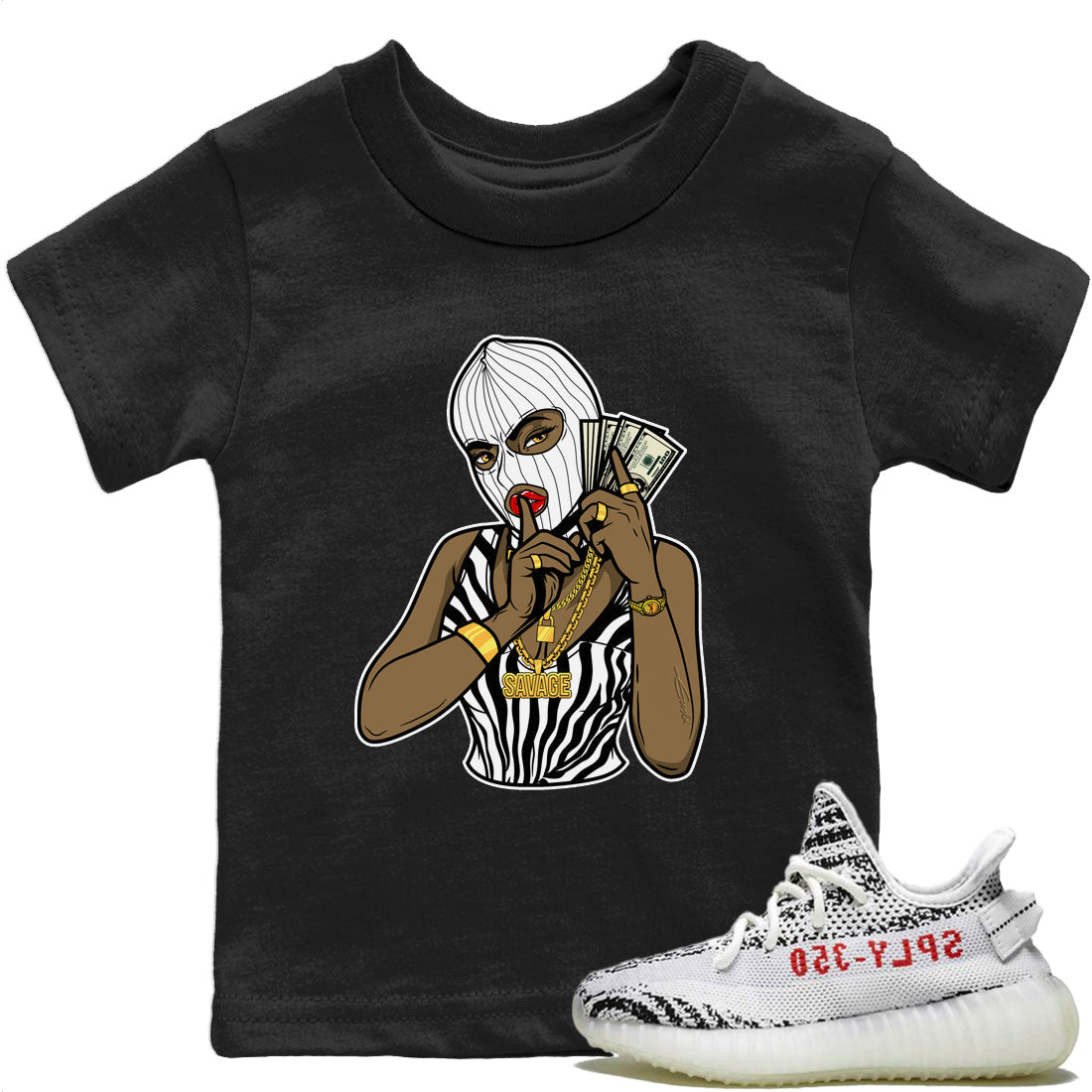 Gangster Women T-Shirt – Yeezy Boost 350 V2 Zebra Baby & Youth