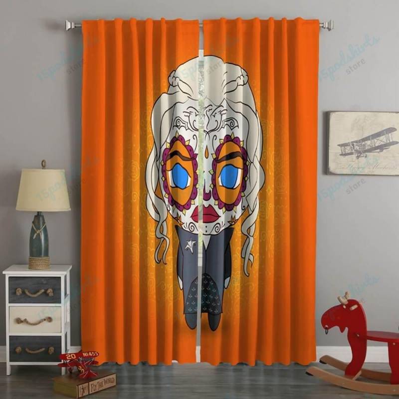 3D Printed Daenerys Targaryen Minimalism Style Custom Living Room Curtains