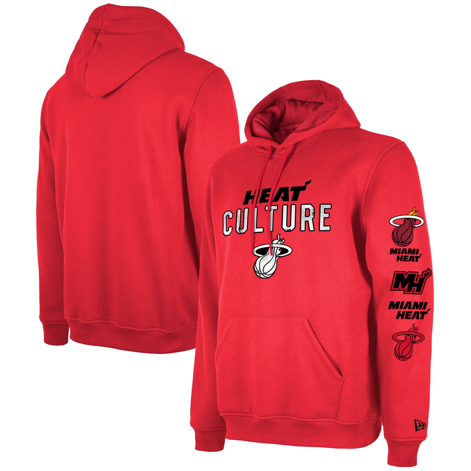 Miami Heat New Era 2023/24 City Edition Pullover Hoodie – Red