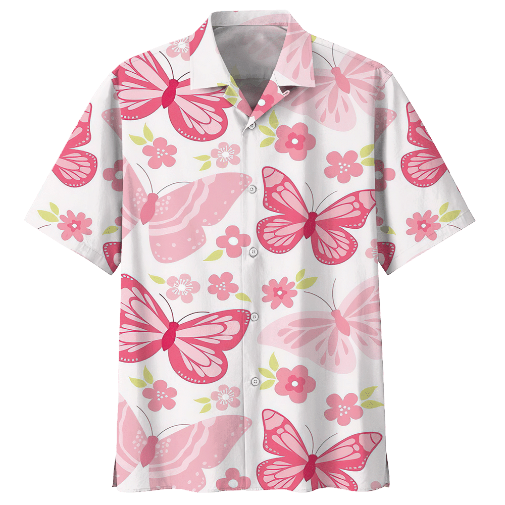 Butterfly White Awesome Design Unisex Hawaii Shirt For Men And Women Ha68050