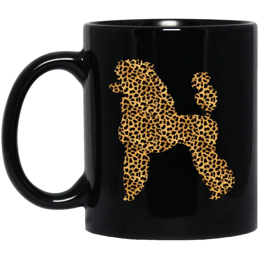 Poodle Leopard Print Dog Water dog Animal Lover Women Gift Mug