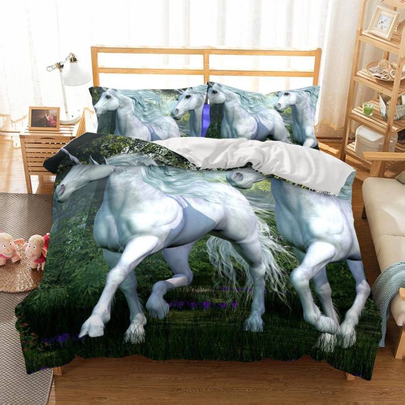 3D Bedding Animal Unicorn Printed Bedding Sets Duvet Cover Set