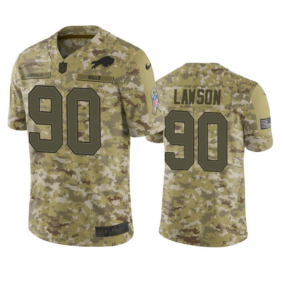 Buffalo Bills Shaq Lawson Jersey NFL Camo Salute To Service