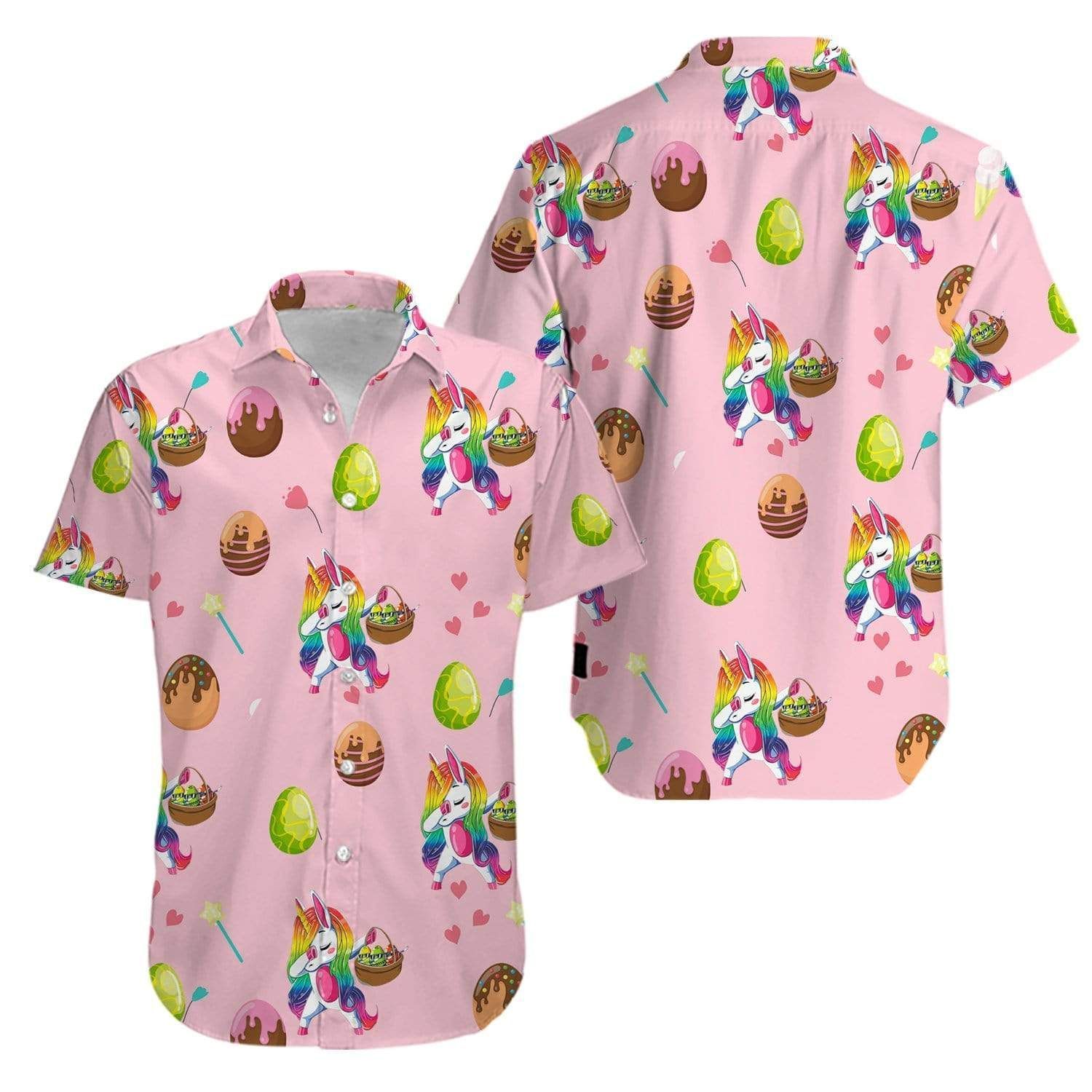 Order Unicorn Rainbow Dab Love Eggs Happy Easter Day Hawaii Aloha Shirts V Ha69147