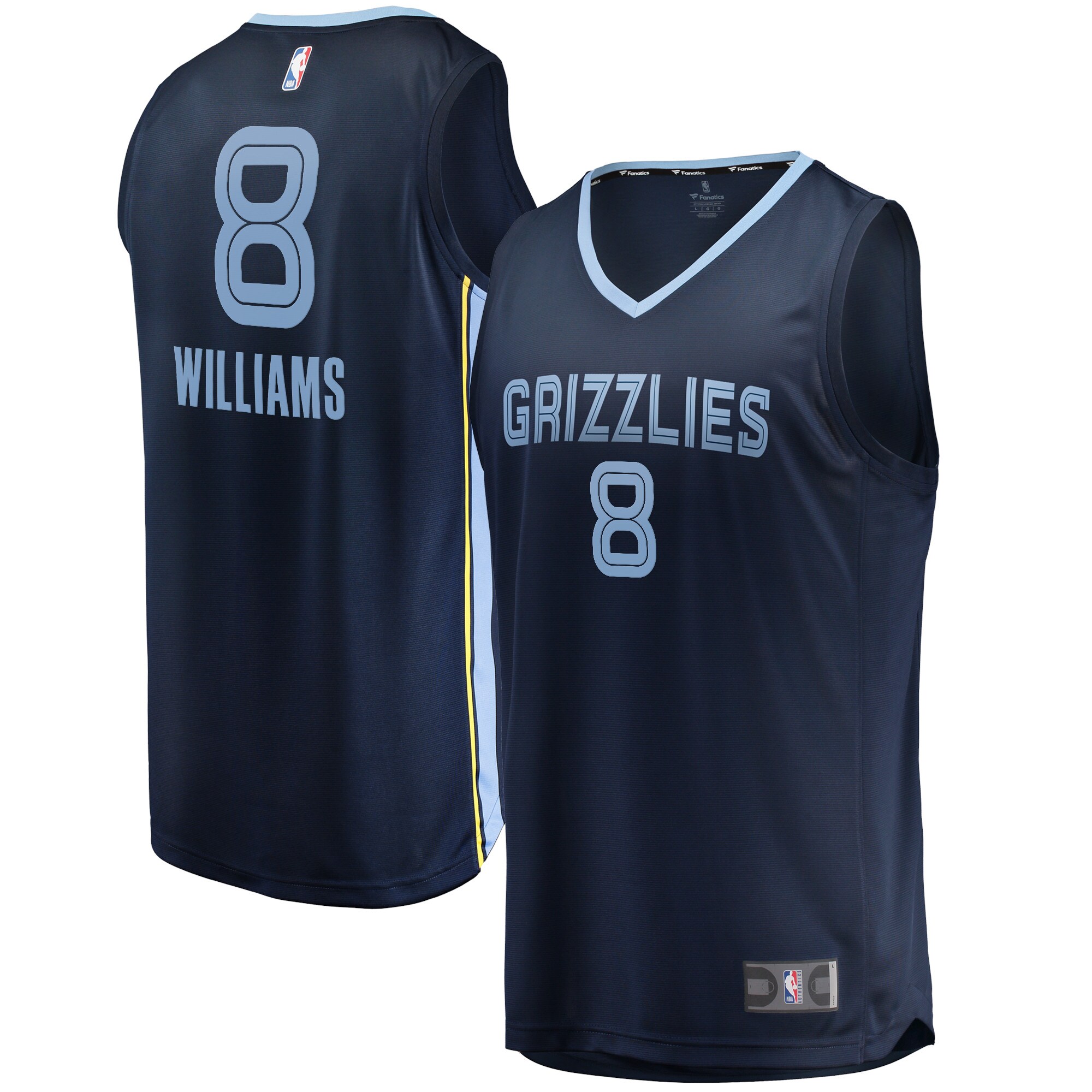 Ziaire Williams Memphis Grizzlies Branded Fast Break Replica Jersey – Icon Edition – Navy