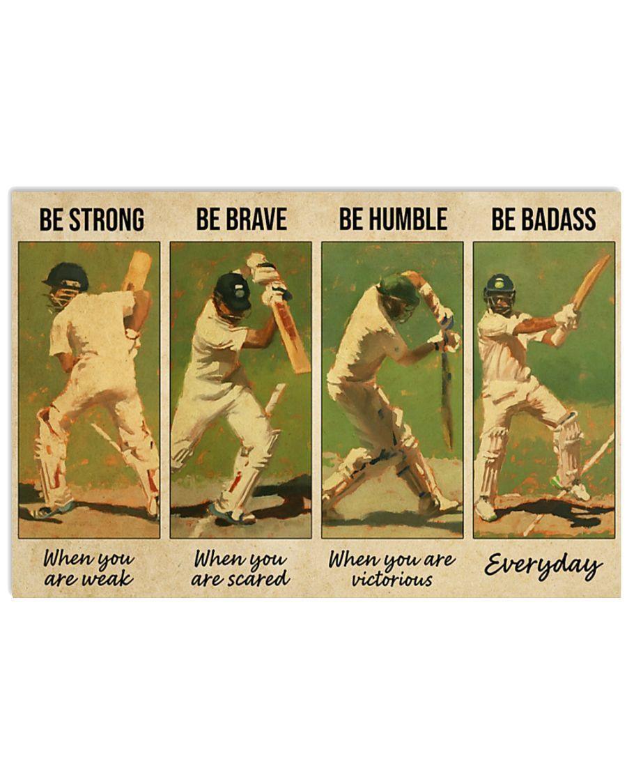 Be Strong Be Brave Be Humble Be Badass – Best Idea Gift , Gift For Home Decor, Gift For Family – Horizontal Canvas Matte Canvas Wall Art