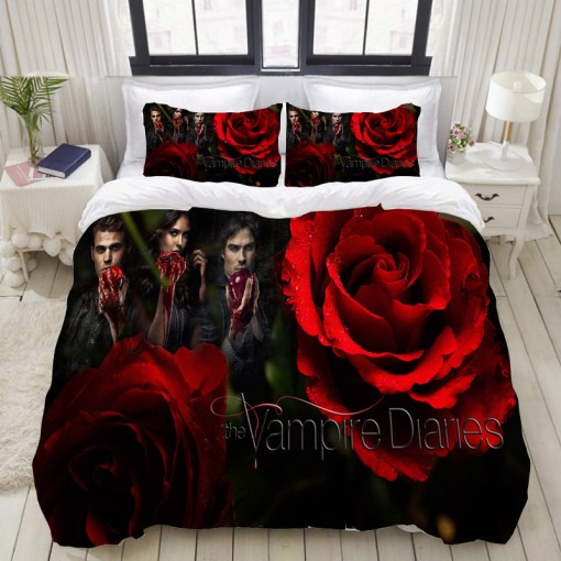 The Vampire Diaries 2 Duvet Cover Pillowcase Home Decor 3D Bedding Set 6