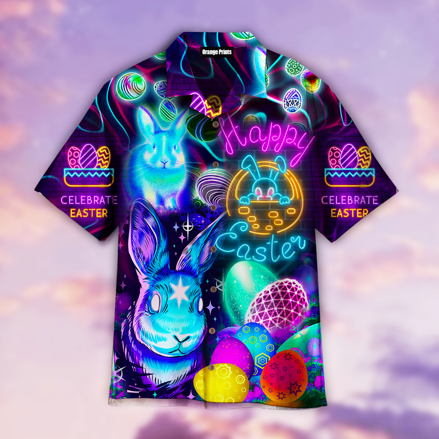 Have An Egg Easter Glowing Neon Hawaiian Shirt