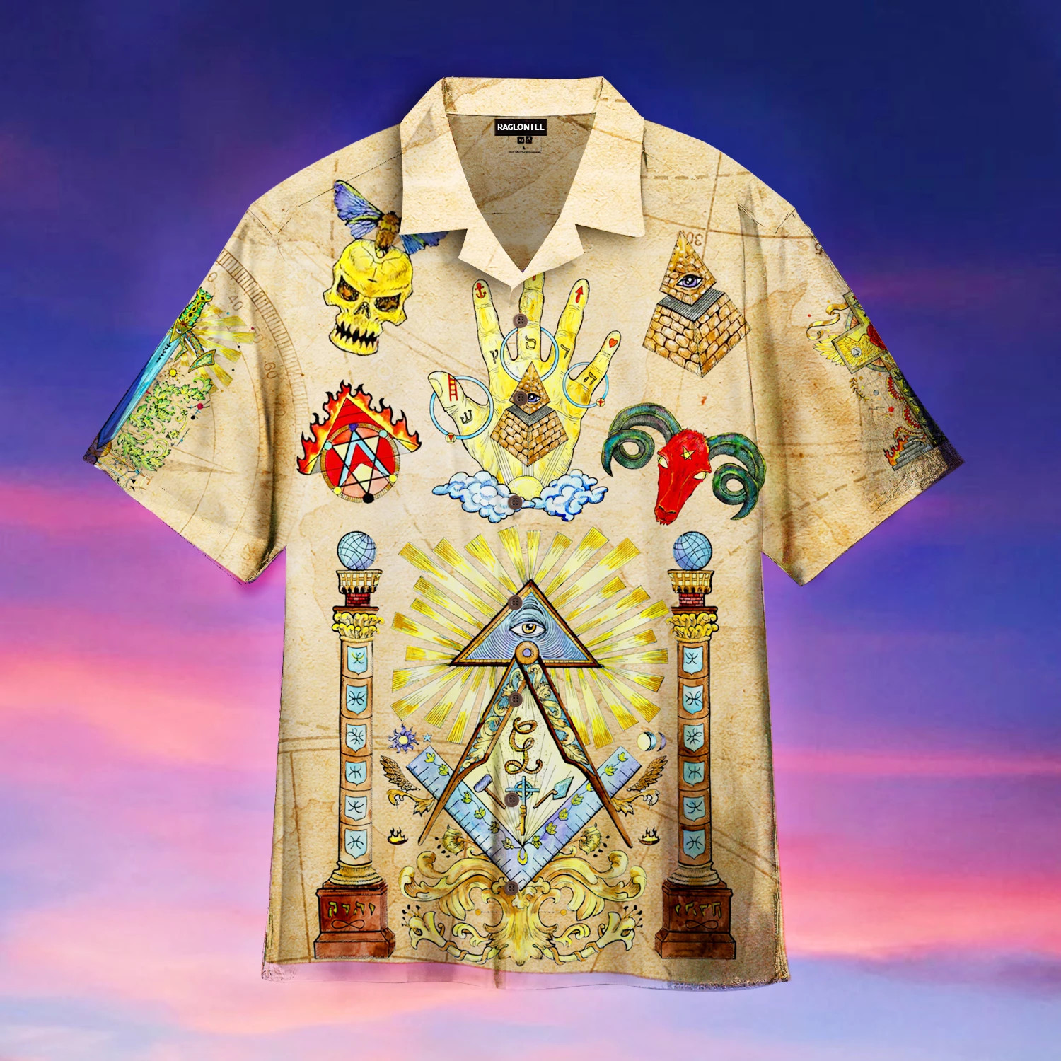 Mysterious Masonic Hawaii Shirt Unisex Adult Ha40821