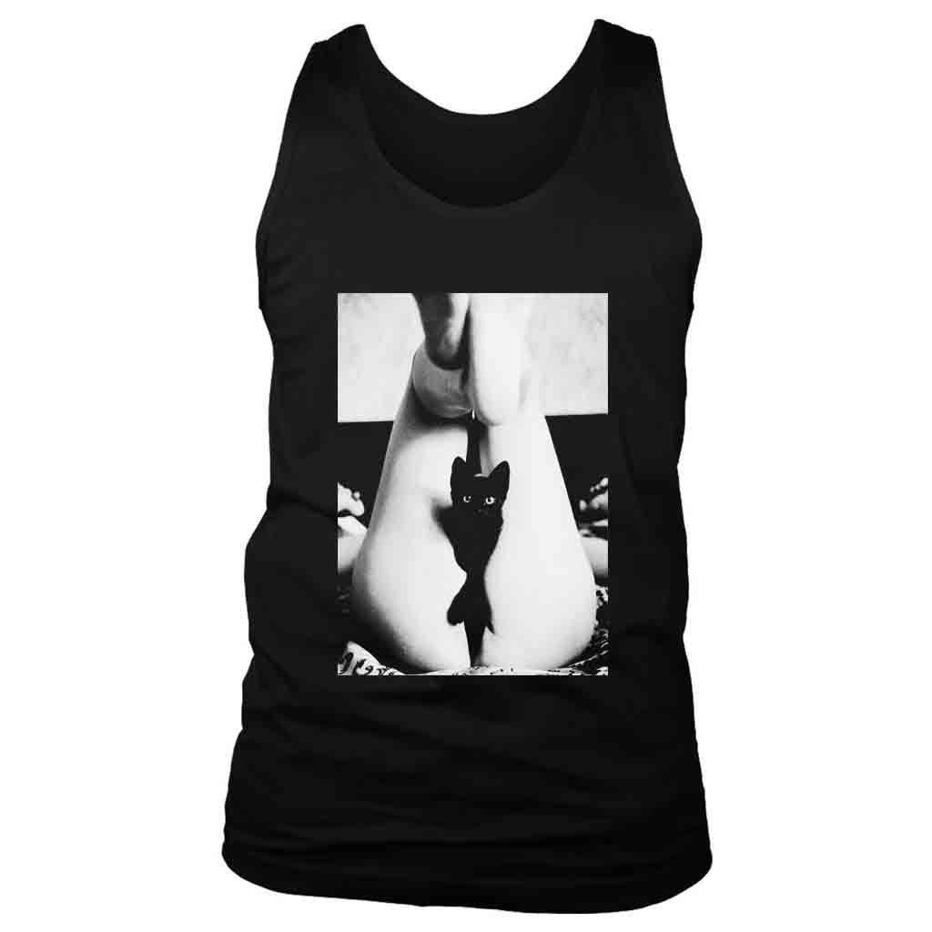 Black Cat Pussy Kitten Sexy Girl Men’s Tank Top