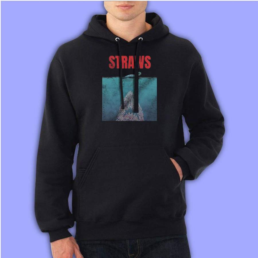 Straws Shark Dododo Men’S Hoodie