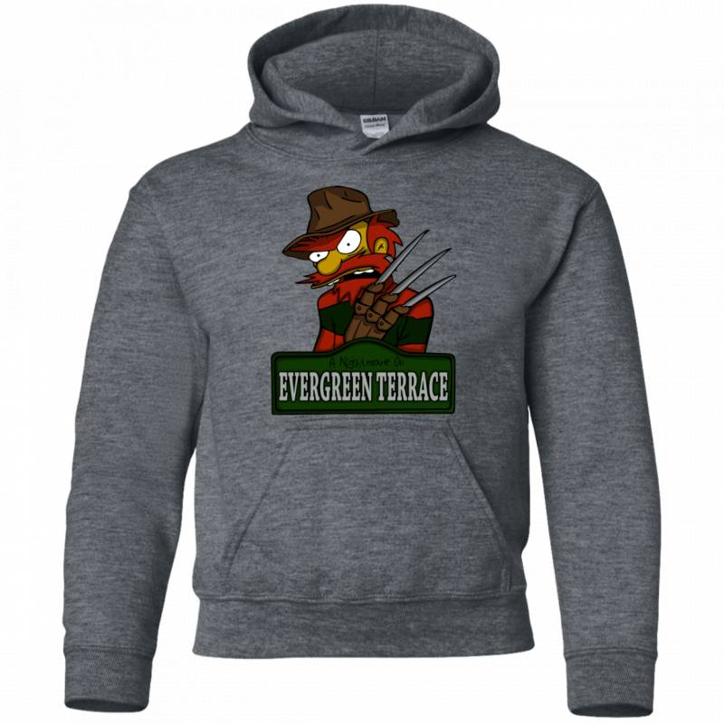 A Nightmare on Springfield Sin Tramas Youth Hoodie