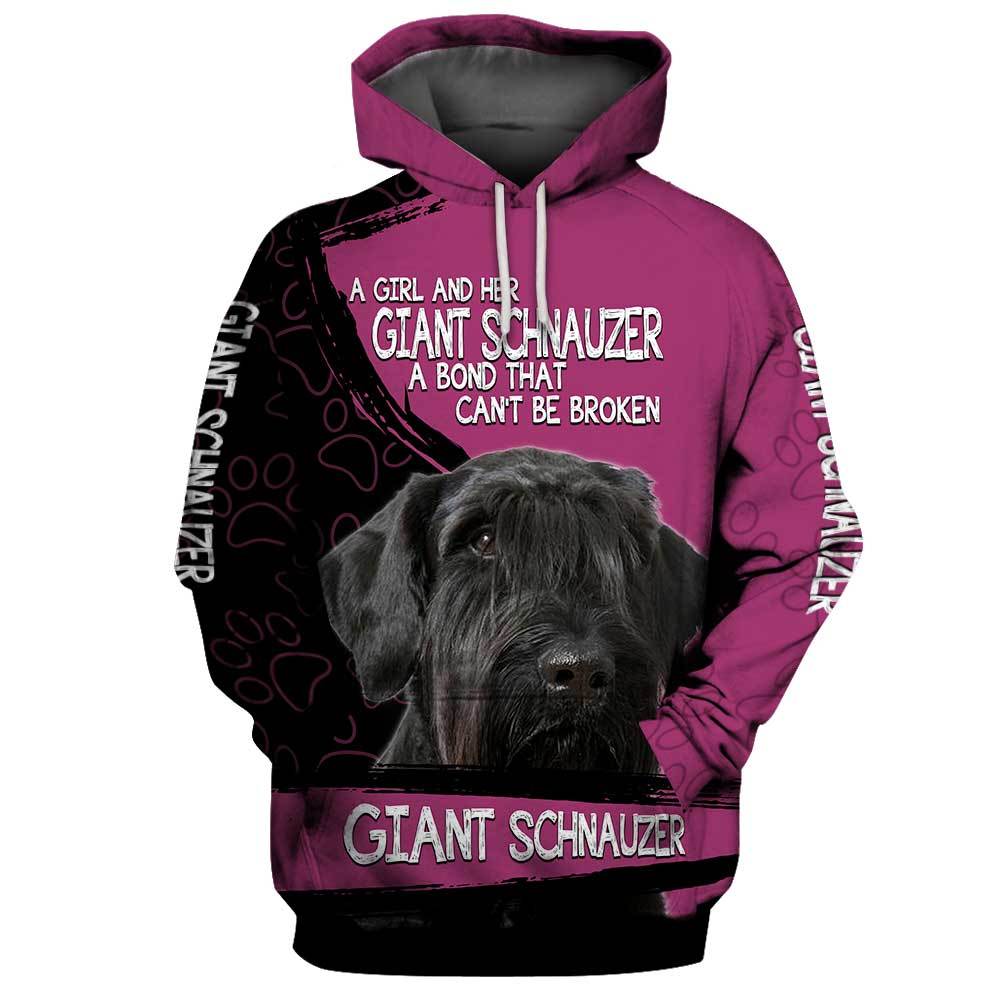 Best Hoodie  Giant Schnauzer 3D Full Printing 70760 Hoodie , 3D Hoodie