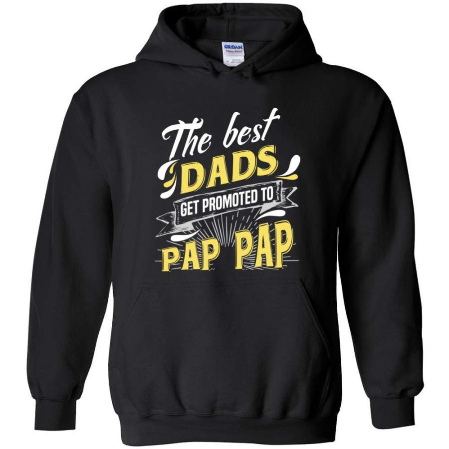 Best Dads Get Promoted To Pap Pap Christmas Gift for Grandpa Hoodie