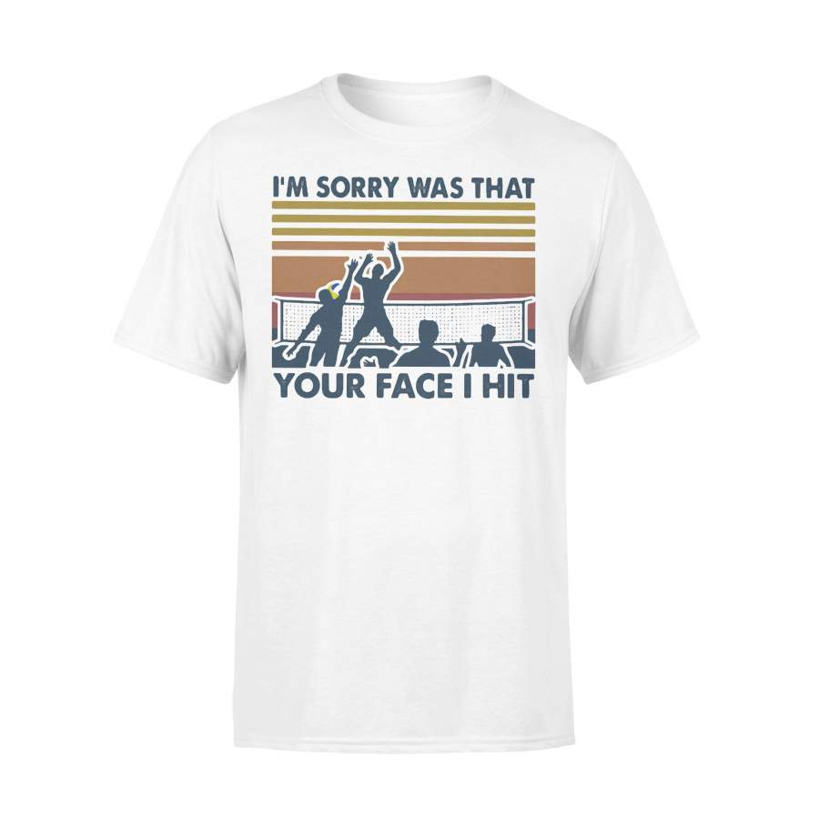 Volleyball I’m Sorry Was That Your Face I Hit Vintage Retro T-shirt