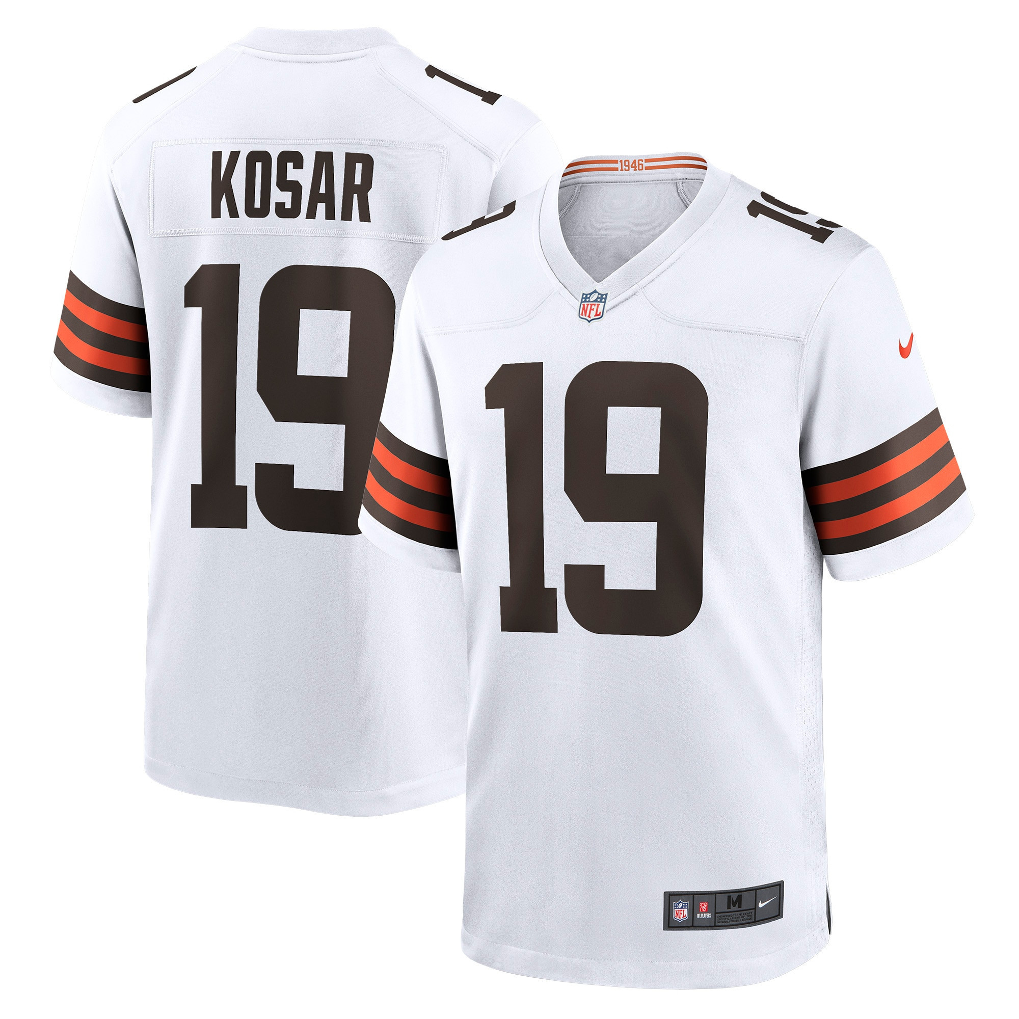 Bernie Kosar Cleveland Browns Retired Player Game Jersey – White NFL