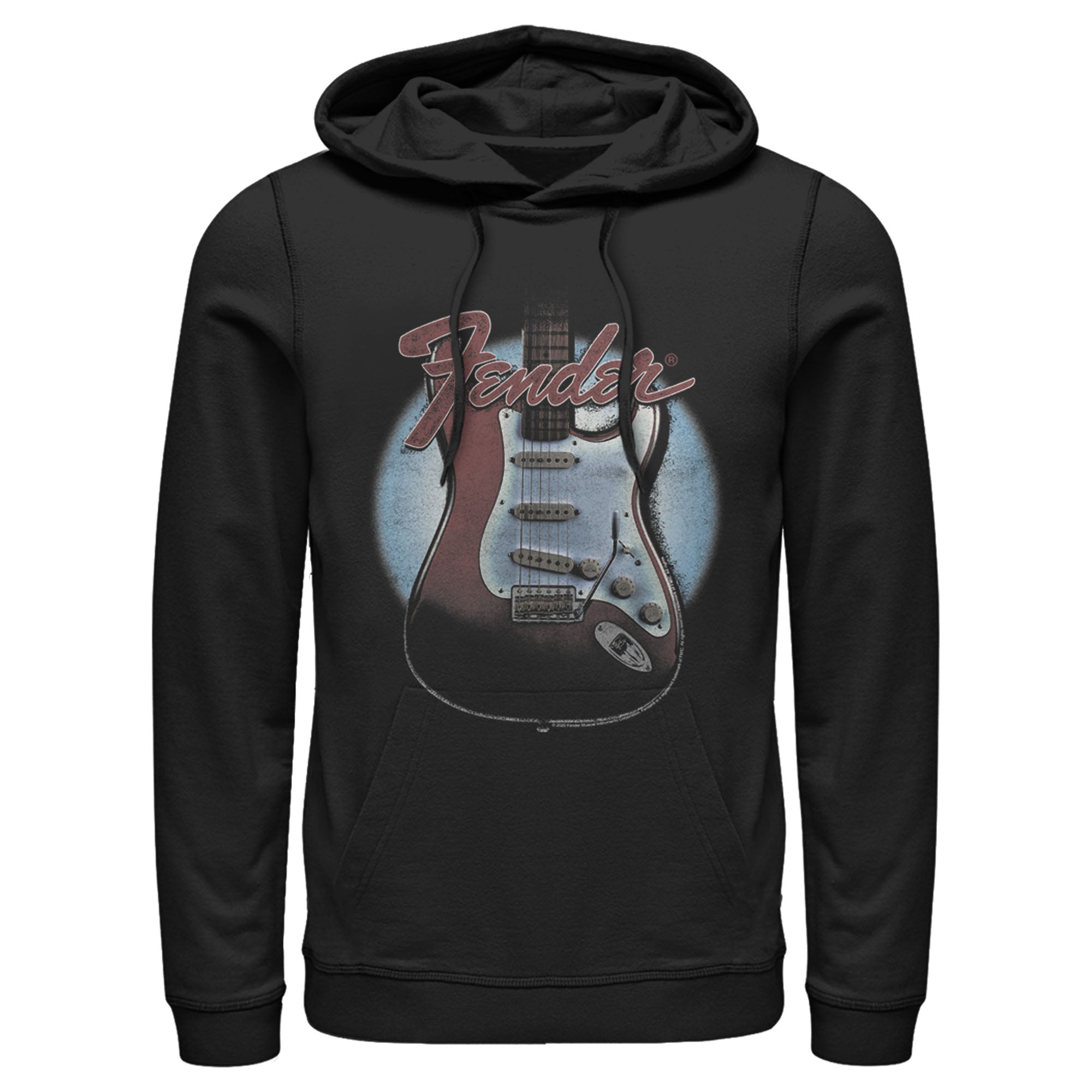 Men’S Fender Guitar Spotlight Logo Pull Over Hoodie