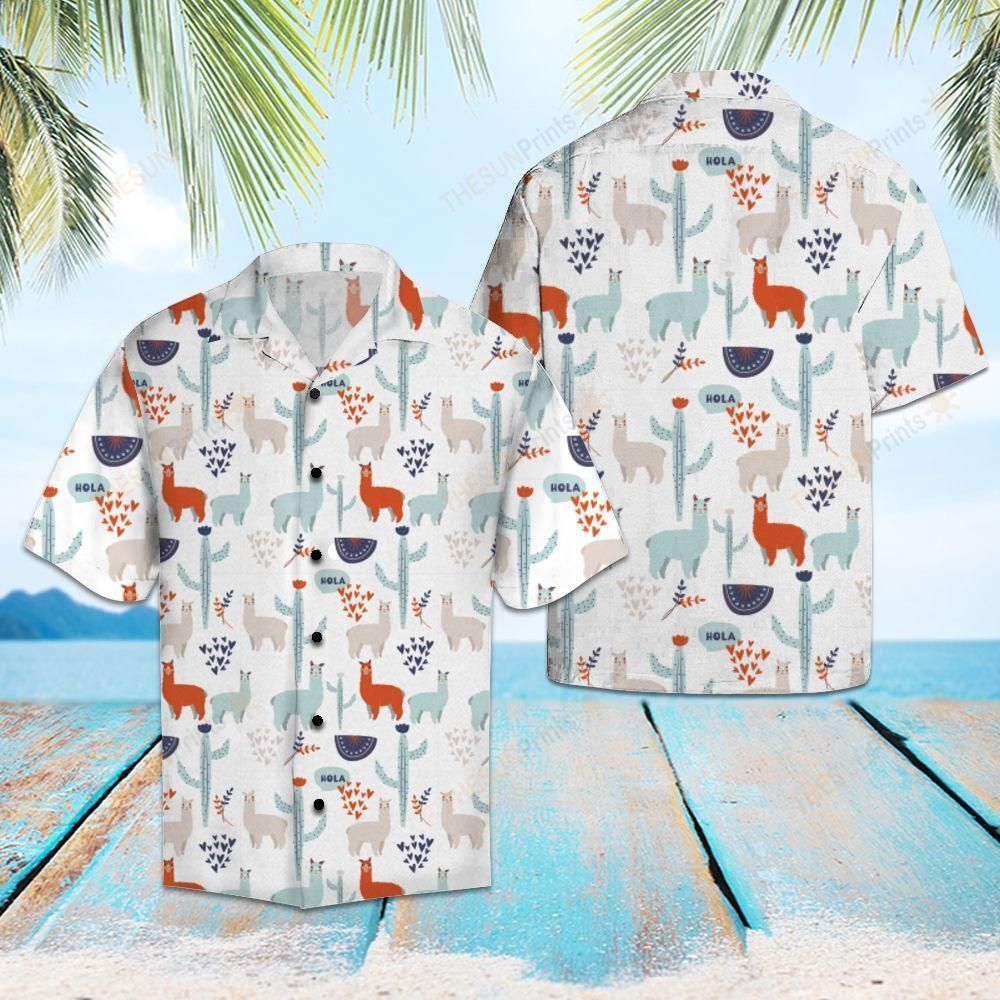 Amazing Llama Hawaiian Shirt Ha55816