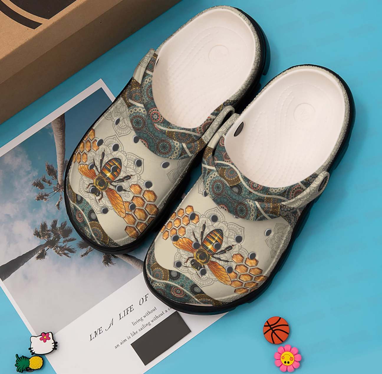 Bee Personalized Clog, Custom Name, Text, Color, Number Fashion Style For Women, Men, Kid, Print 3D Lovely Bee