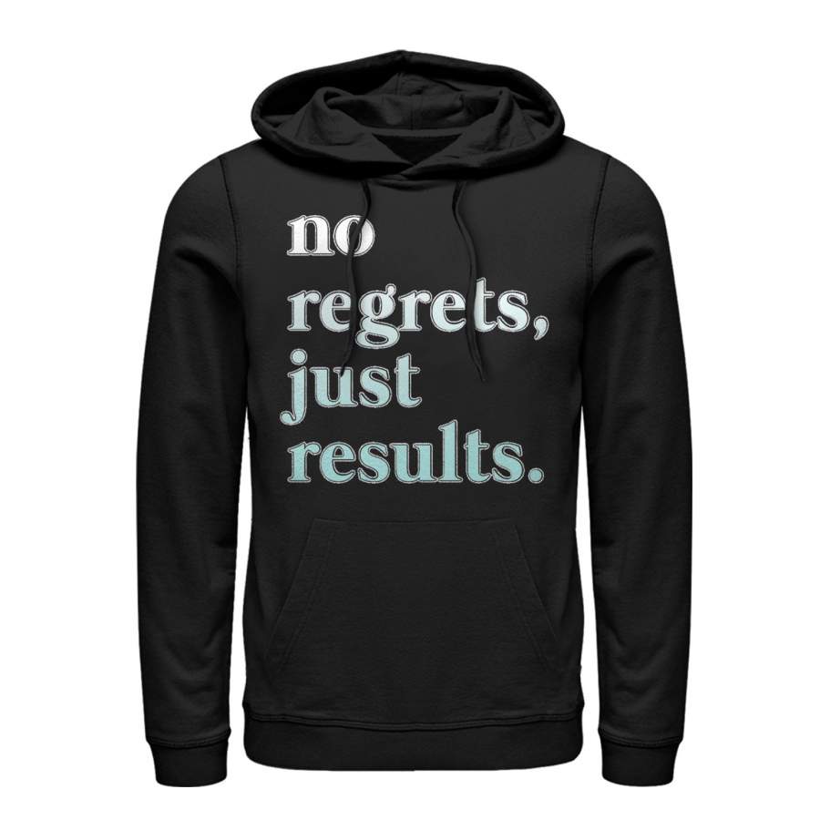 CHIN UP Women’s No Regrets  Lightweight Hoodie Black