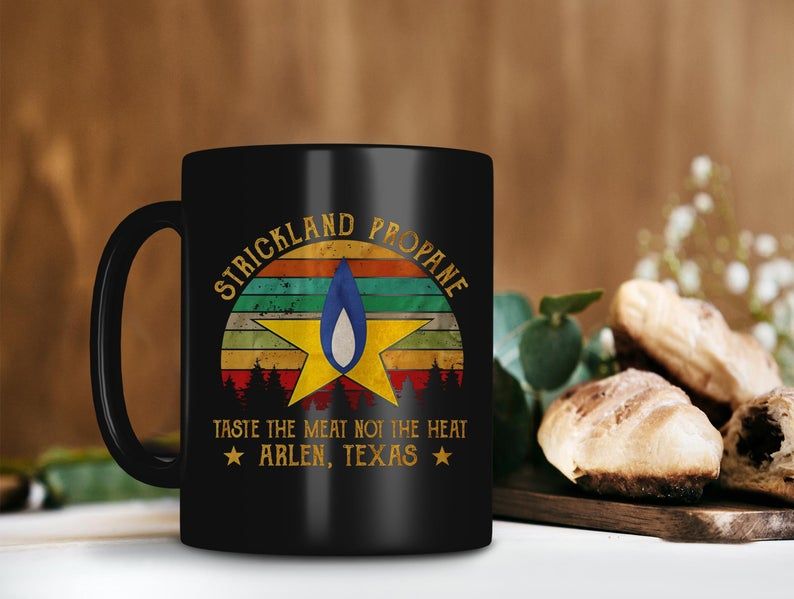 Black Mug Strickland Propane Taste The Meat Not The Heat Arlen Texas Mug King Of The Hill Mug Retro Vintage Premium Sublime Ceramic Coffee Mug H99