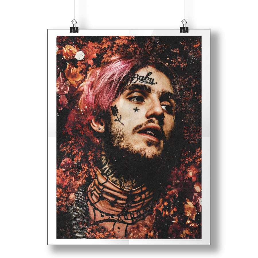 Lil Peep Close To Me Poster Poster Art Design