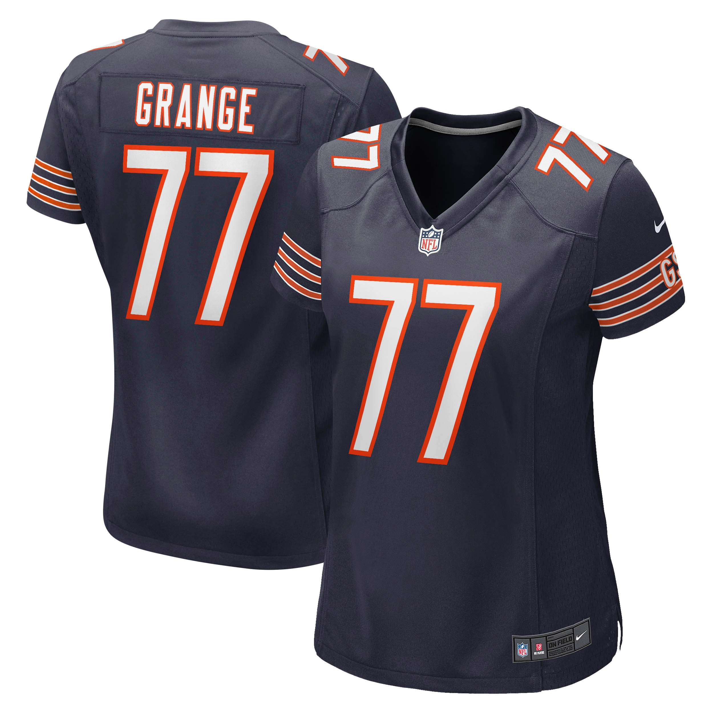 Red Grange Chicago Bears Women's Retired Player Jersey – Navy