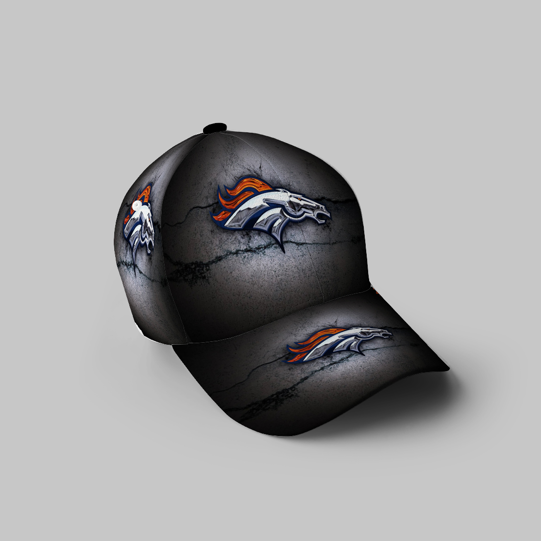 Denver Broncos Emblem V56 3D Printing Baseball Cap Classic Hat