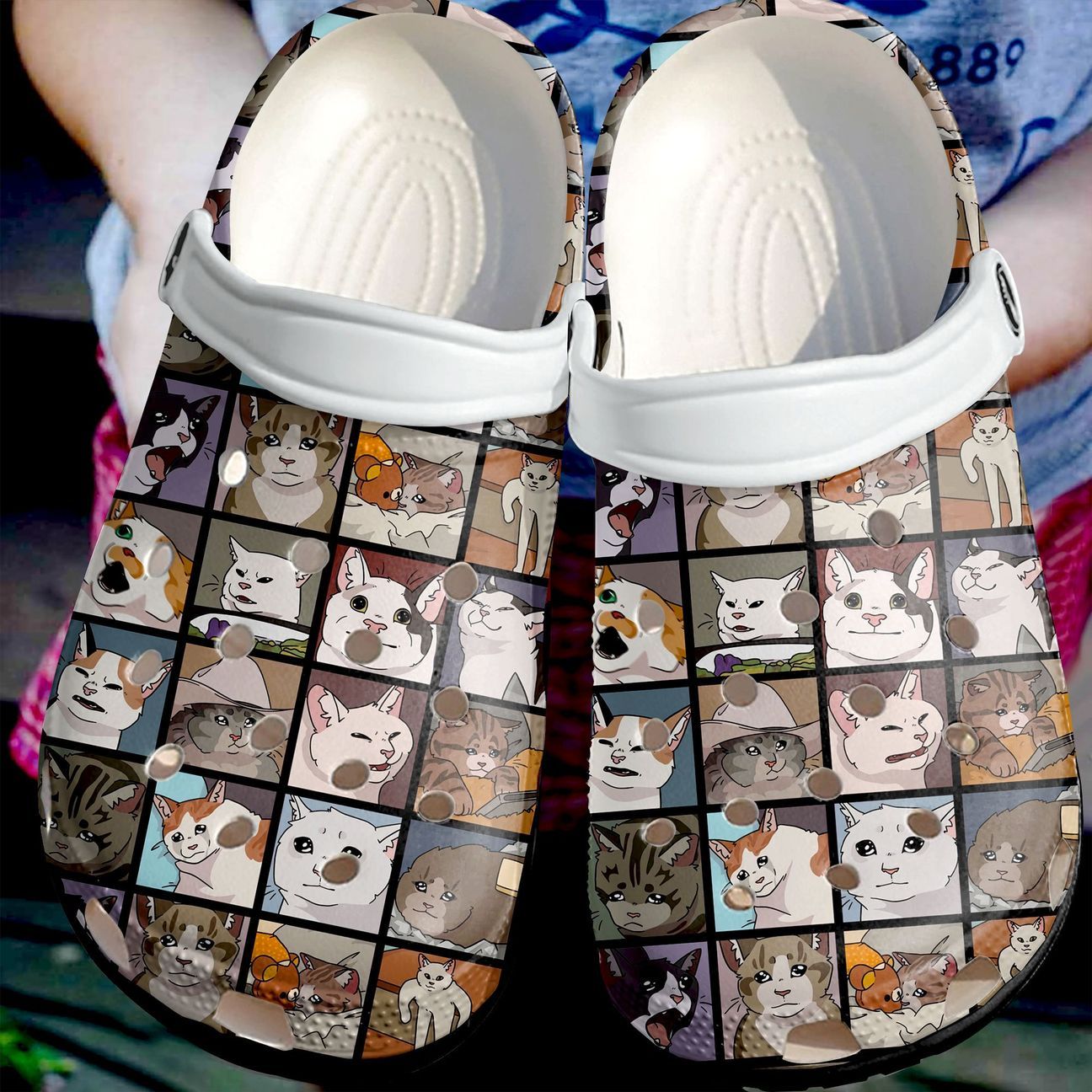 Cat Personalized Clog, Custom Name, Text, Color, Number Fashion Style For Women, Men, Kid, Print 3D 16 Cats Of The Internet