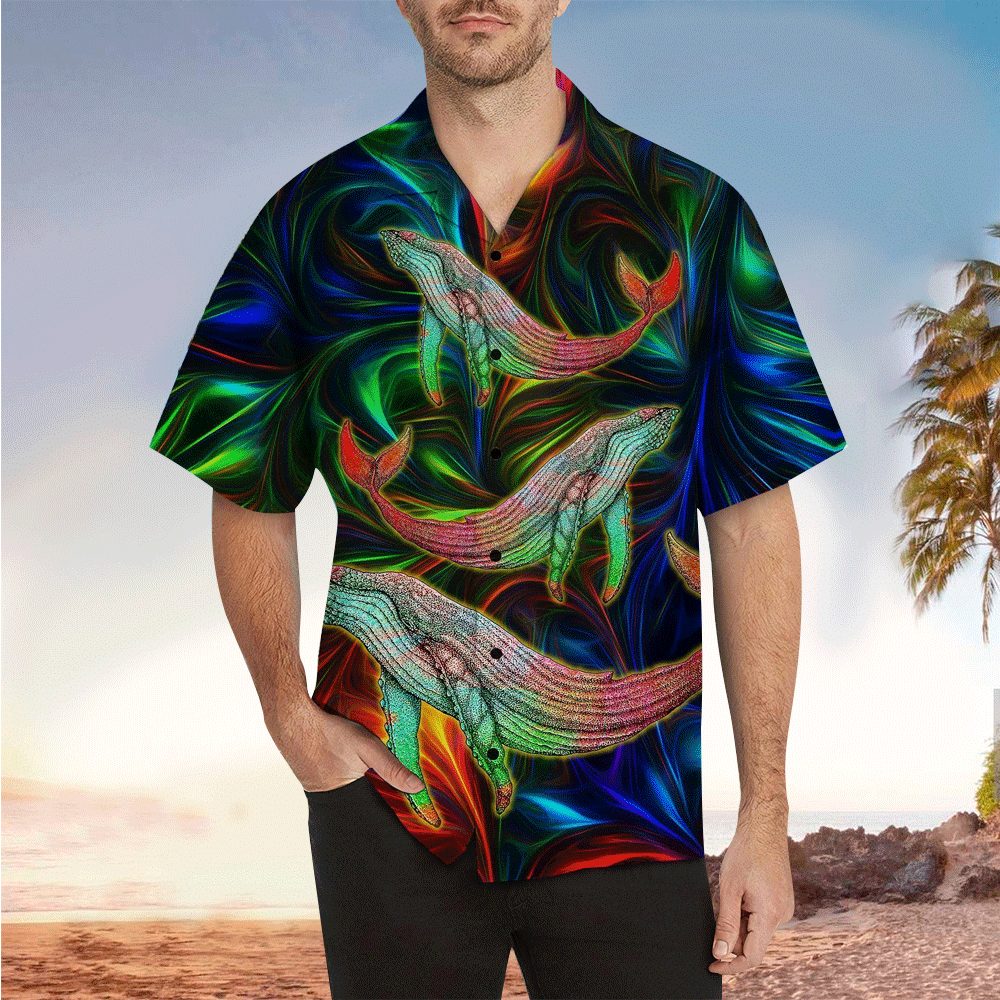 Whale Hawaiian Shirt For Whale Lovers Summer Gifts