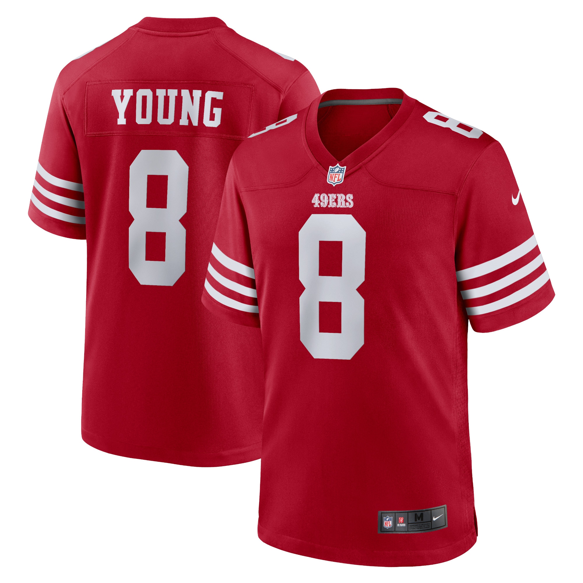 Steve Young San Francisco 49ers Retired Player Game Jersey – Scarlet