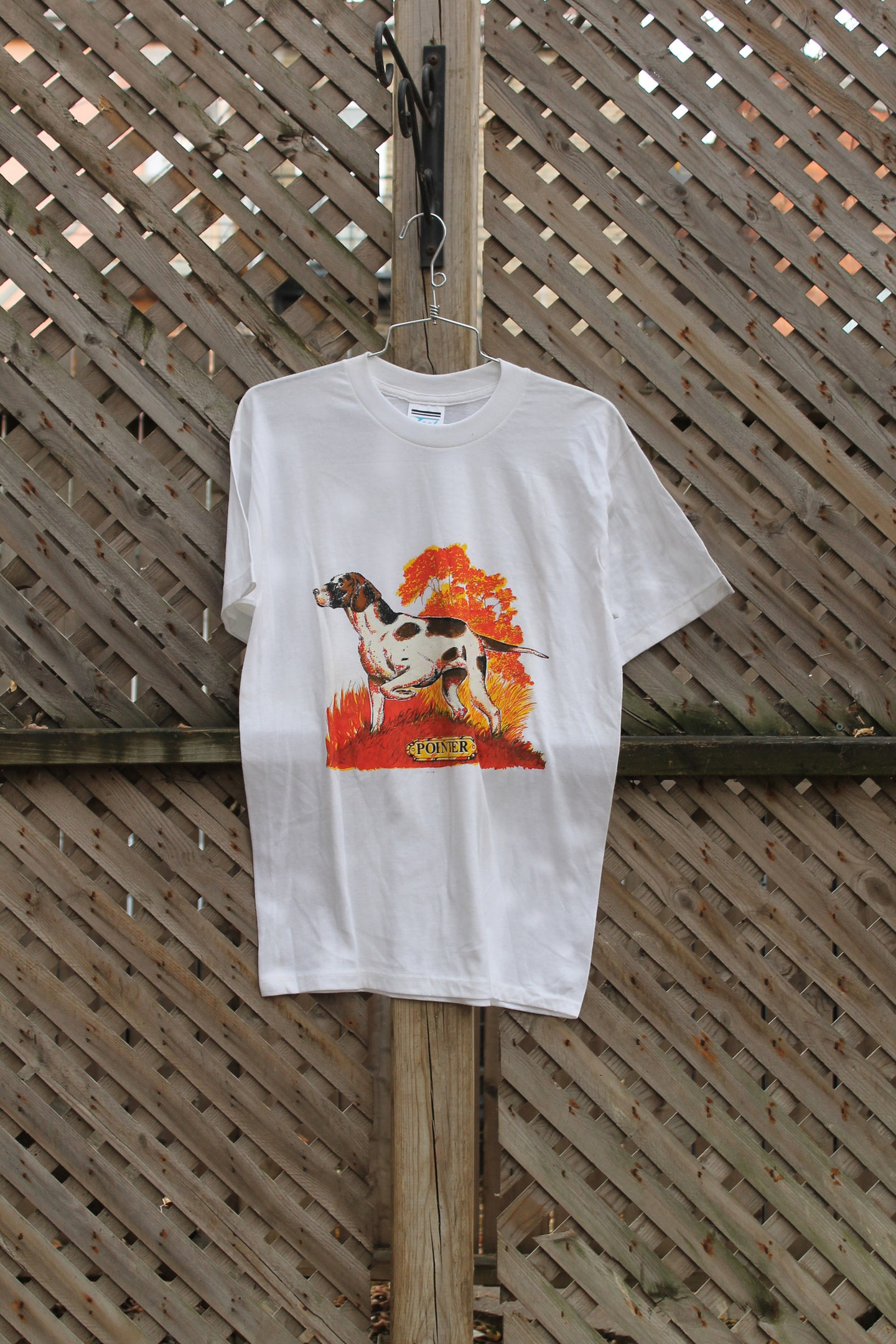 Vintage T Shirt  Animal Graphic  Pet Dog  Pointer  80S  90S  Streetwear Fashion  Fall  Autumn  Usa