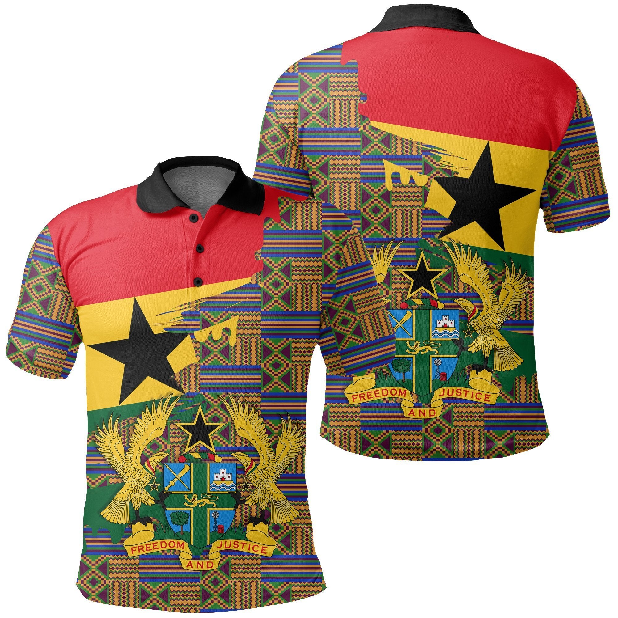 Greek Life Shirt – Kente Delicate Seamless Polo Shirt – Gash Style