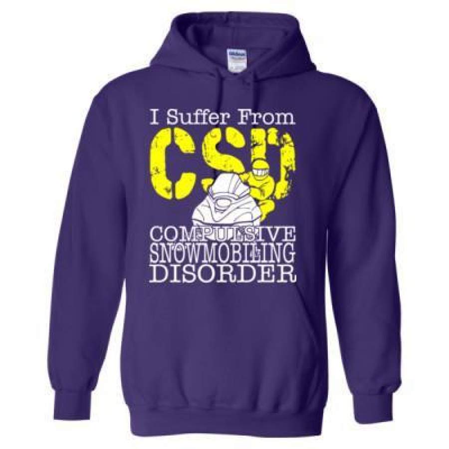 AGR Snowmobile I Suffer From CSD Compulsive Snowmobiling Disorder – Heavy Blend™ Hooded Sweatshirt