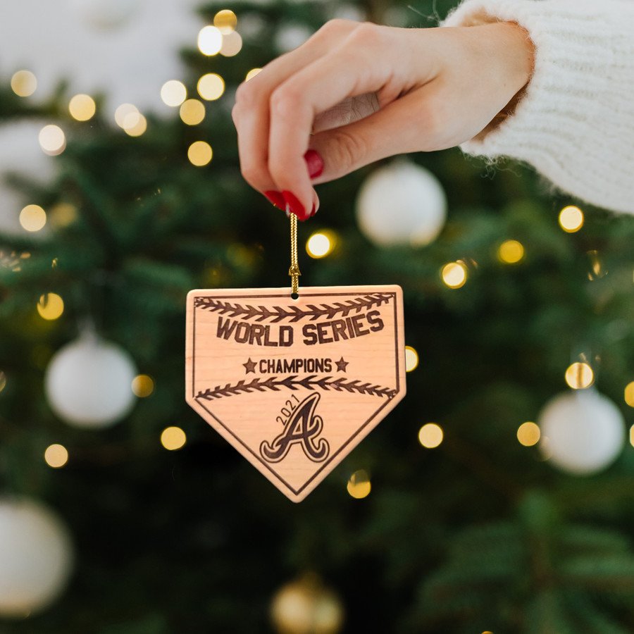 Atlanta Braves World Series Champion Christmas Ornament