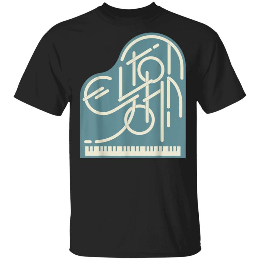 Elton John Official Piano Logo TShirt