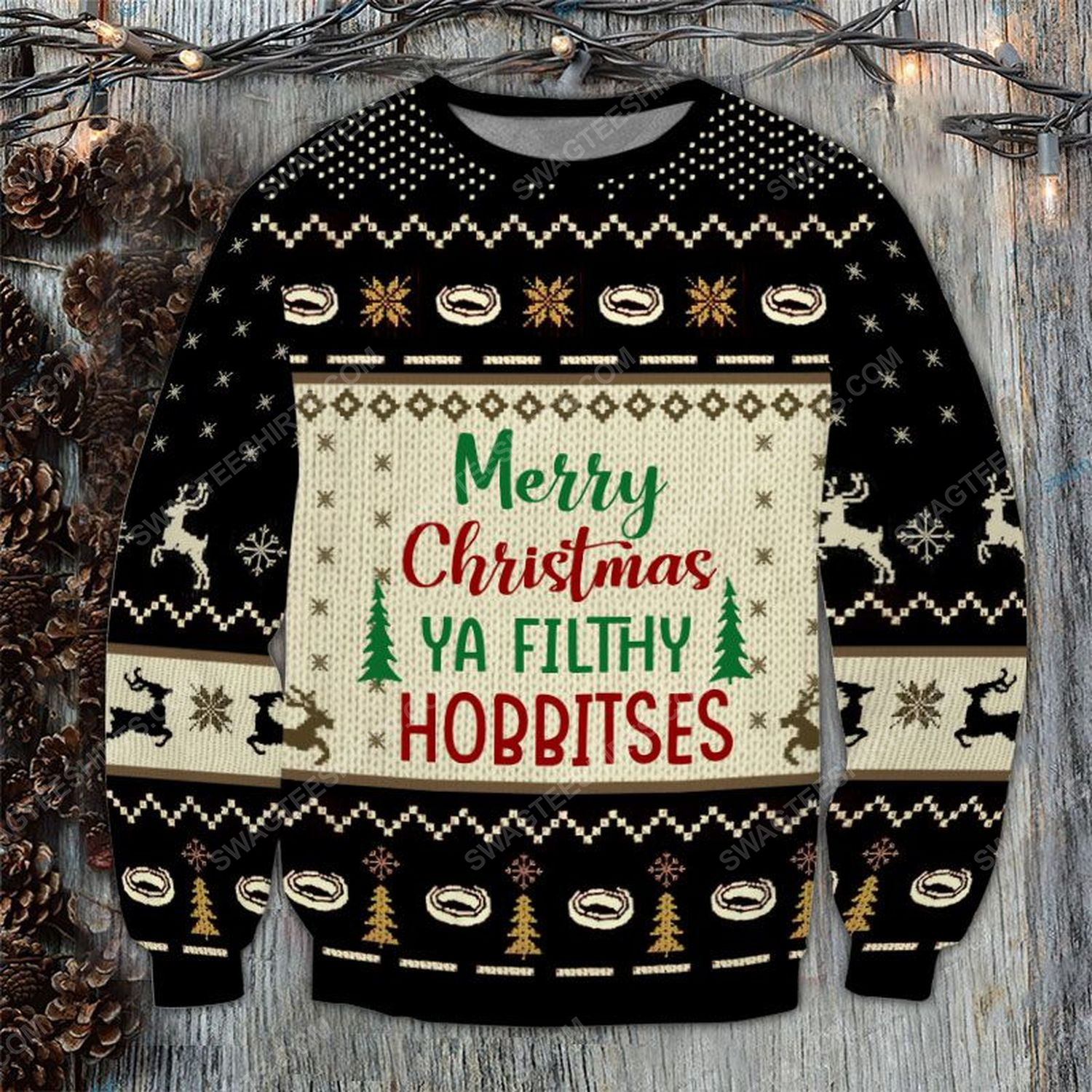 [Special Edition] Merry Christmas You Filthy Hobbitses Ugly Christmas Sweater – Maria