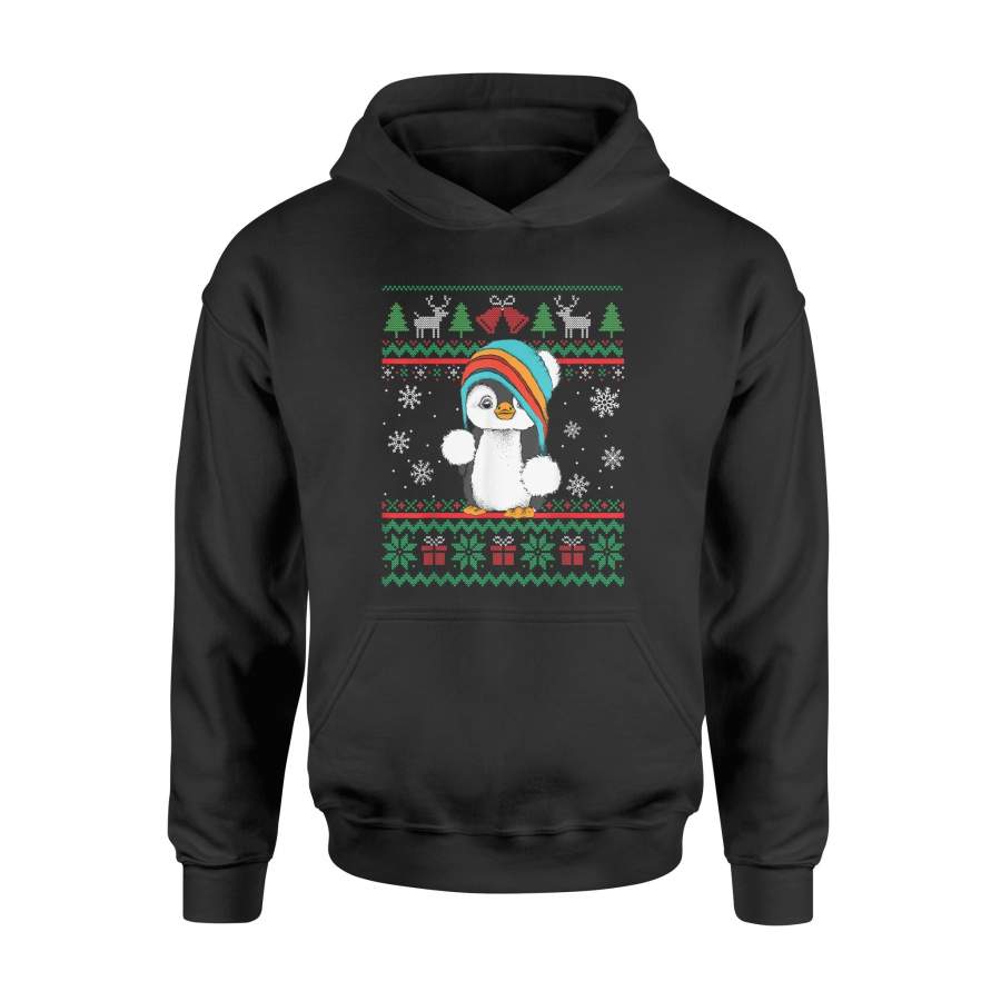 Penguin With Scarf Ugly Christmas Pajamas T-Shirt – Standard Hoodie