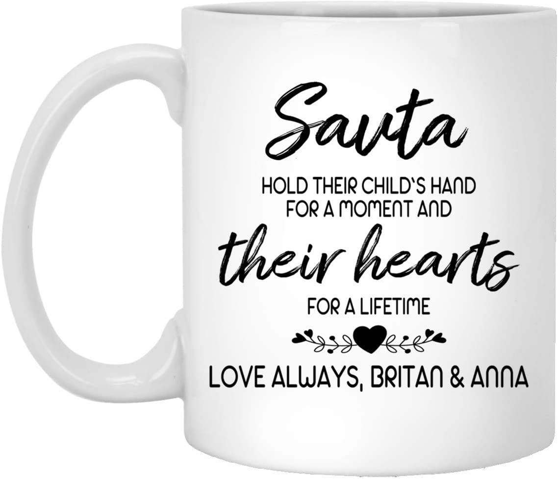 Personalized Savta Coffee Mug – Coffee Mug For Savta – Coffee Mug For Mothers – Family Coffee Mug – Mother’S Day Gift 15Oz