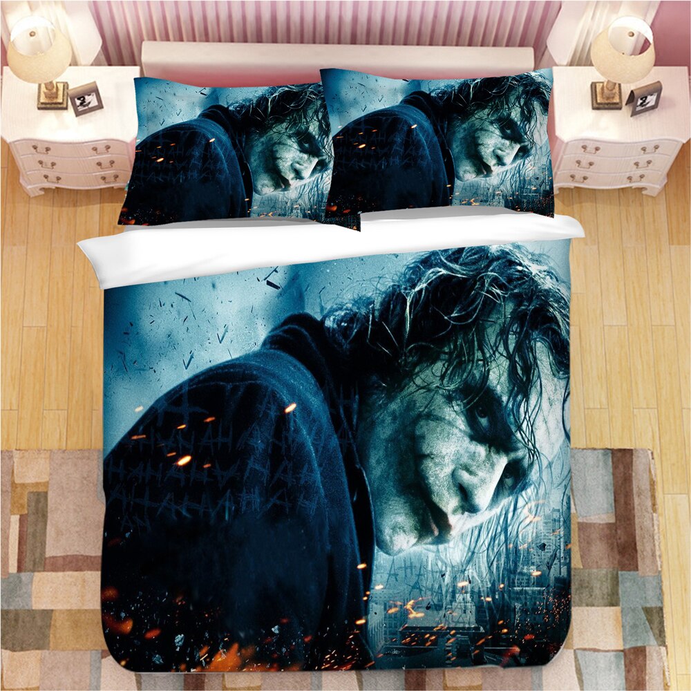 Peckshirt Haha The Joker 3D Bedduvet Covers Pillowcases The Joker Sets Bedclothes Bed Set Bedding Set - Print In Your Way