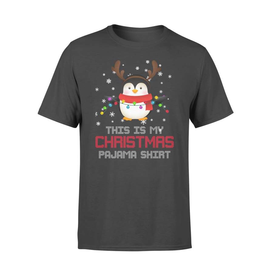 This Is My Christmas Pajama Shirt Penguin T-shirt