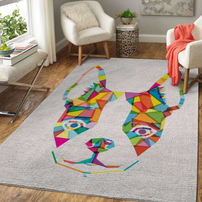 Rainbow Bulldog – Animals Area Rug Carpet