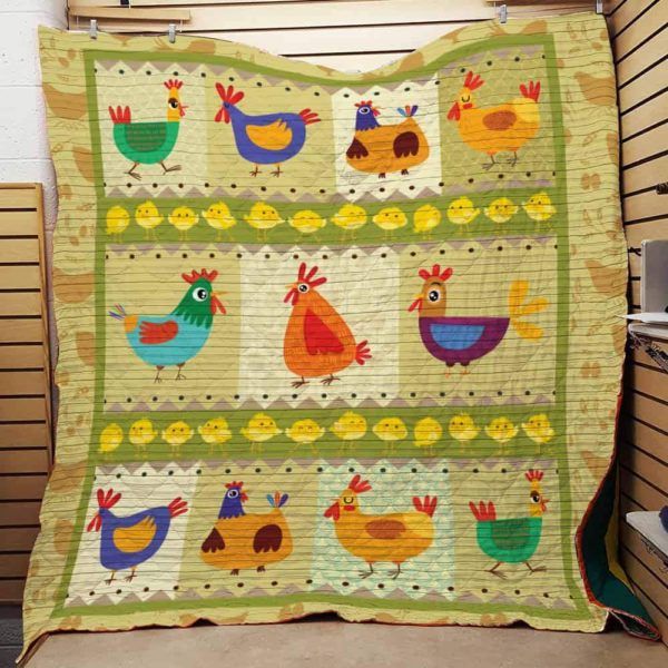 Chicken F1301 85o41 3D Quilt Blanket HGM22