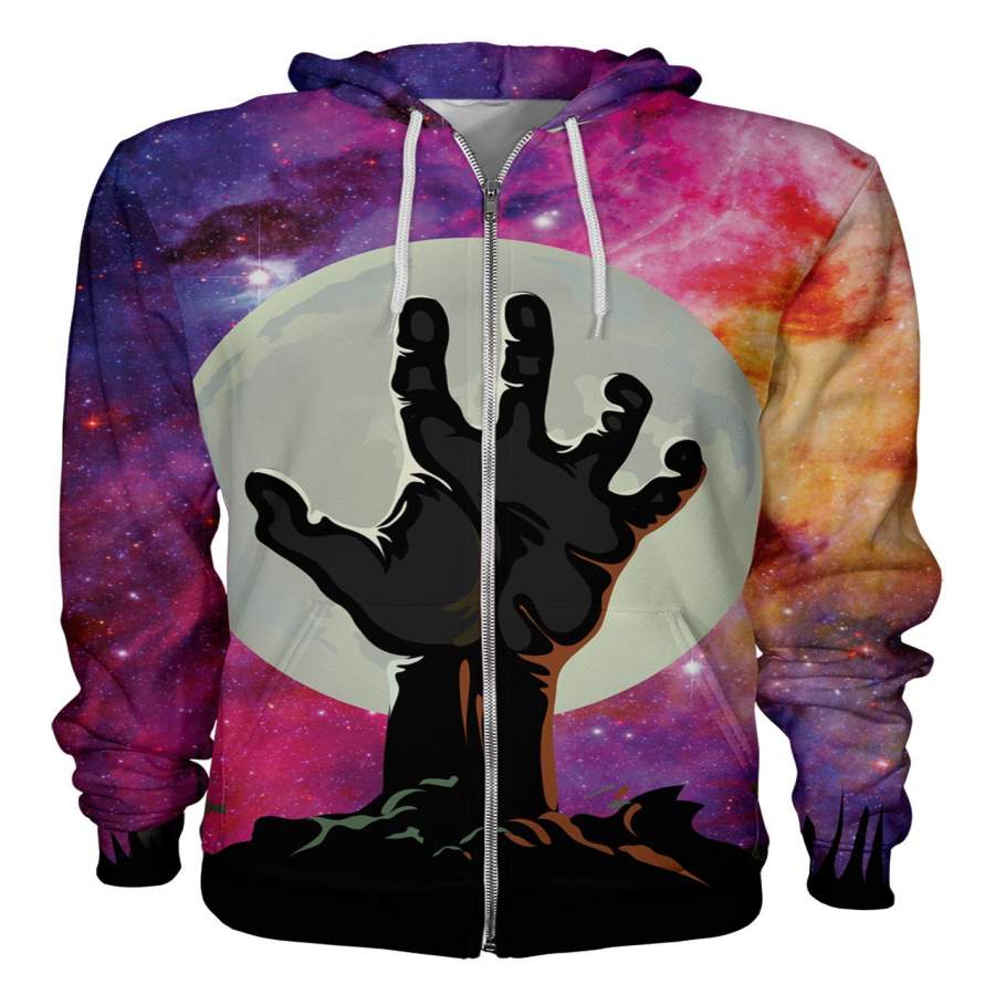 Zombie Nebula Zip Hoodie