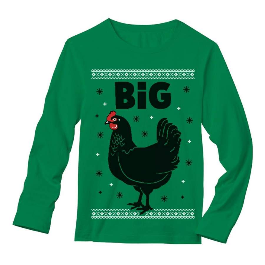 Big Black Cock Ugly Christmas Long Sleeve T-Shirt