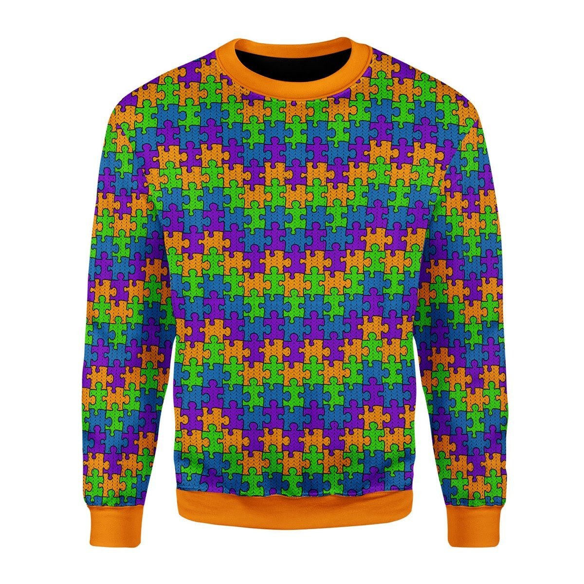 Autism Ugly Christmas Sweater | Unisex | Full Size | Adult | Colorful | US3445