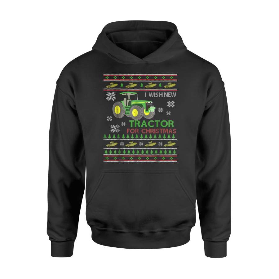 I Wish Tractor A Merry XMas   Christmas Style Costume   Hoodie
